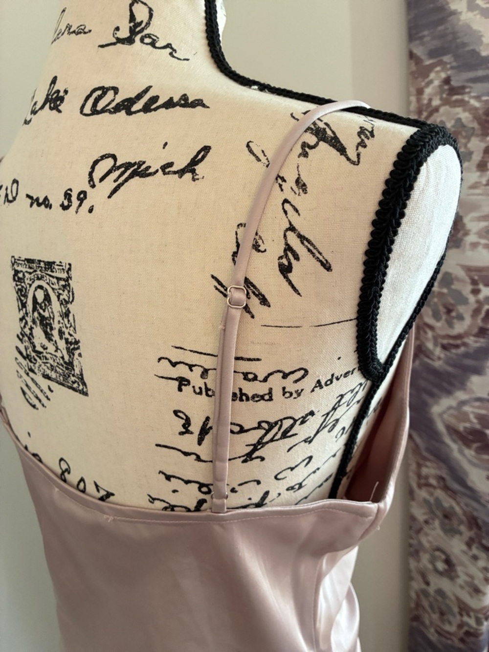 Altar'd State Satin Cowl-Neck Camisole (Blush) - Picture 6 of 11